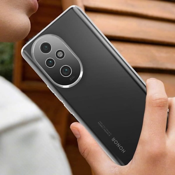 Honor 200 Pro - Pehmeä Silikoni Kuori Mayaxess Läpinäkyvä Transparent
