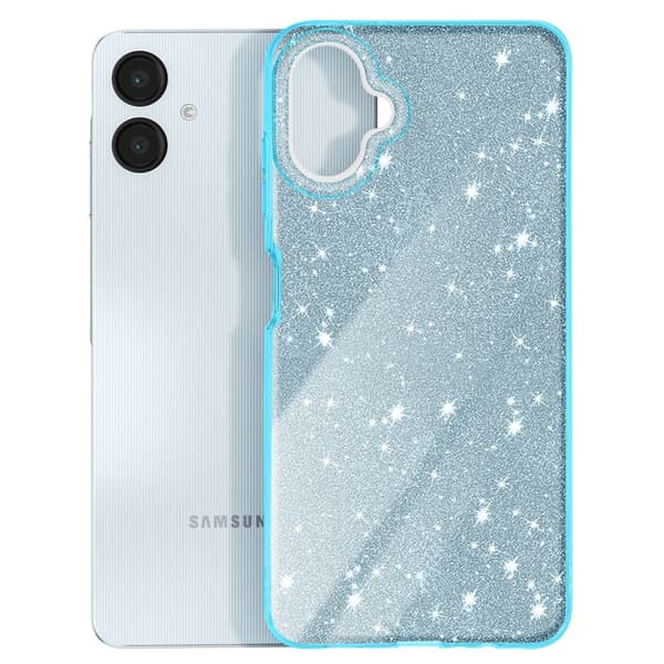 Glitterfutteral för Samsung Galaxy A06 Stötskyddande Glittrande Blå Blå