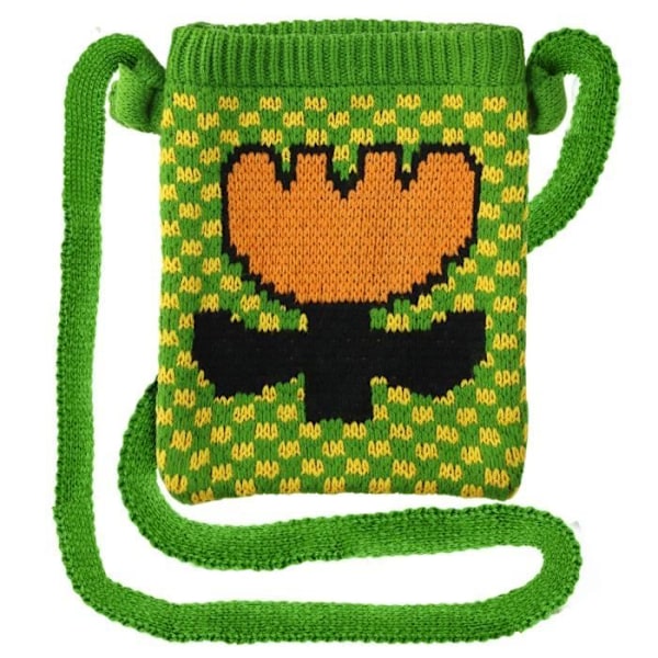 Tyg sockfodral för Smartphone Green Tulip Flower Pattern