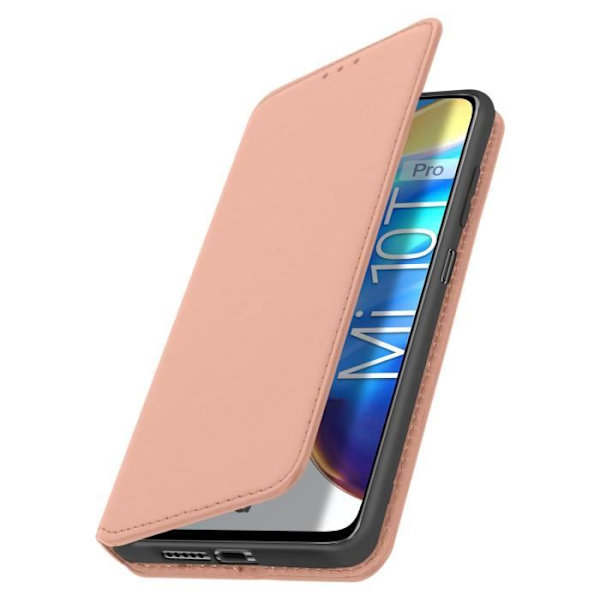 Housse Xiaomi Mi 10T / Mi 10T Pro - AVIZAR - Folio Plånbok - Rosa - Ekoskinn Rosa