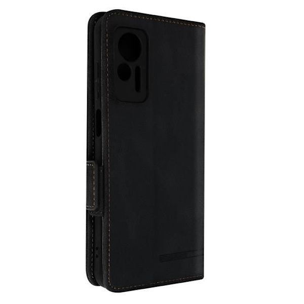 Etui til Ulefone Note 14 Wallet Line Pattern Funktion Video Support Sort Svart