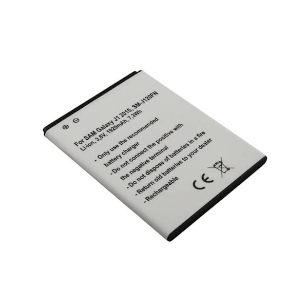 Ersättningsbatteri för Galaxy J1 2016 SM-J120FN 3.8V 1920mAh Li-ion