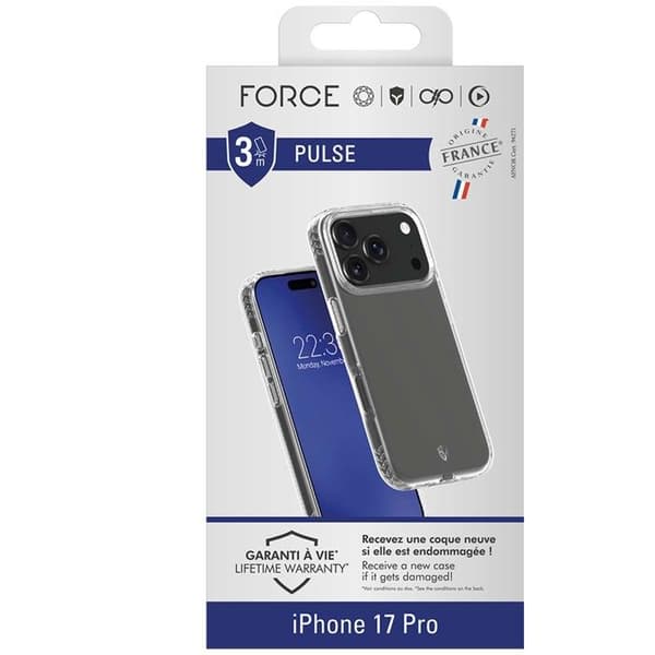 Coque FC Pulse - IPhone17 Pro - Läpinäkyvä Vit