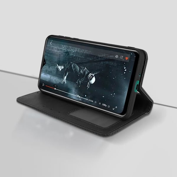 Housse Oukitel C19 - AVIZAR - Portfölj Stöd Video Magnetisk Stängning - Svart Svart