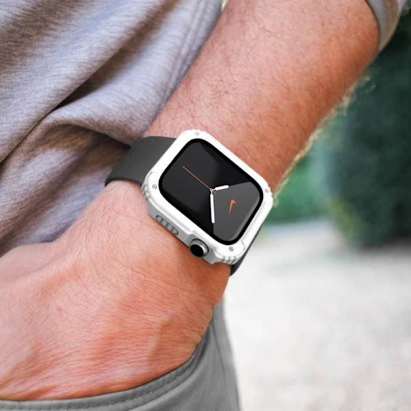 AVIZAR Helhärdat glasskydd - Apple Watch Series 3/2/1 - Vit - 42 mm Vit