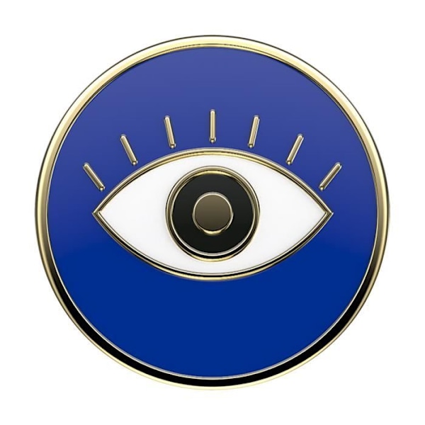Universalring och stöd - POPSOCKETS - PopGrip Evil Eye Design - Infällbar - Videostöd - Blå plast Blå