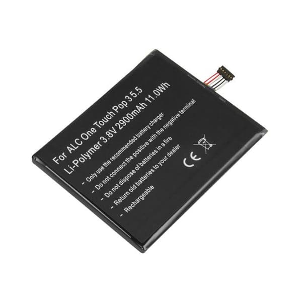 Batteri - AVIZAR - OT-5025 - 2900mAh - Lithium-Polymer - 3.8V - Sort Svart