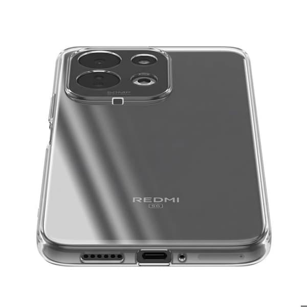 Silicone cover til Xiaomi Redmi 17, blød beskyttelse, stødabsorberende, gennemsigtig Vit