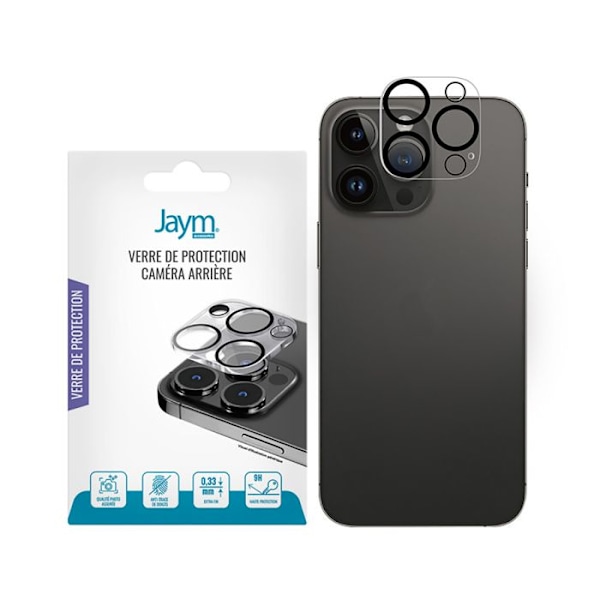 Skydd för iPhone 16 Pro / 16 Pro Max i Härdat Glas Jaym Transparent Vit