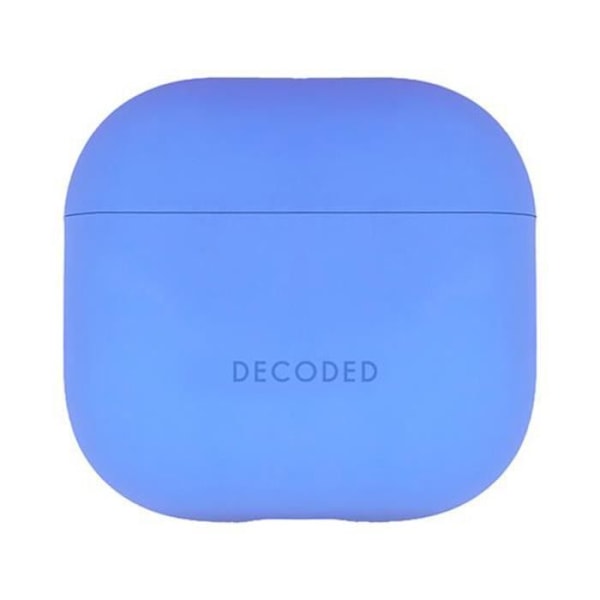 Silicone stødsikker etui til AirPods 4 med LED-indikator Decoded Blå Blå