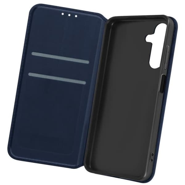 Etui til Samsung Galaxy A15 - AVIZAR - Kortholder Video Support - Midnight Blue Blå