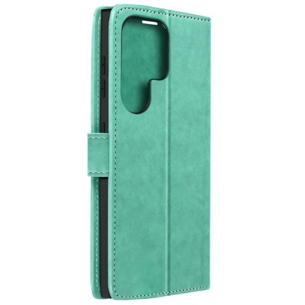 Etui, der er kompatibelt med Samsung S23 Ultra Flower Green Cover