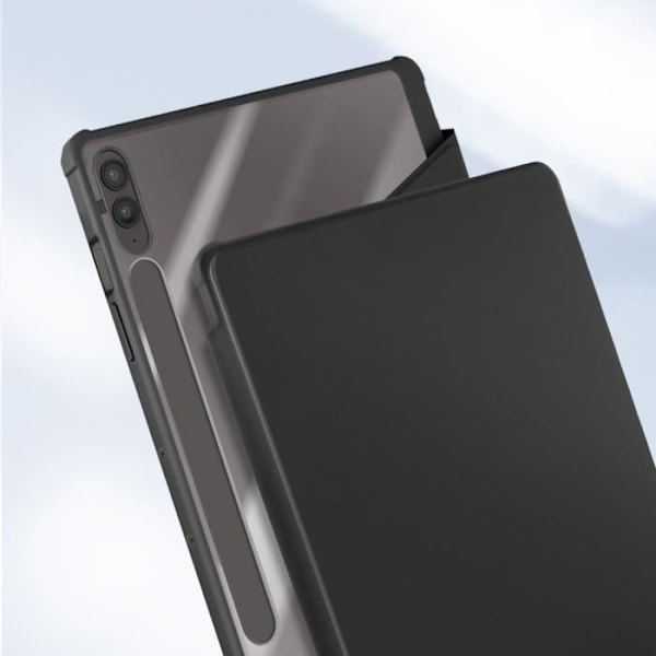 Skal - AVIZAR - Samsung Galaxy Tab S9 FE Plus - 360° Roterande Stativ - Svart Svart