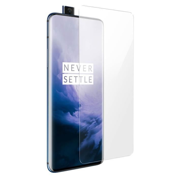 Skyddande film - Oneplus - 7 Pro - Härdat glas 9H - Stötbeständig - Transparent 0.3mm Transparent