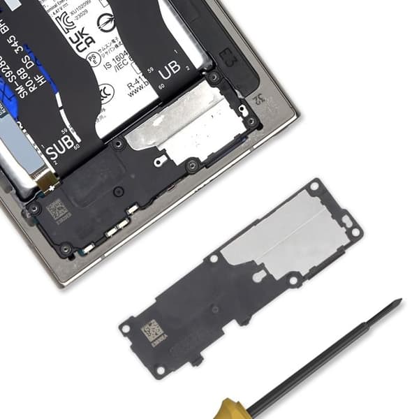 Modul Lyd og Vibration - AVIZAR - Galaxy S24 Ultra - Sort - Nem Installation - Lydrestaurering Svart