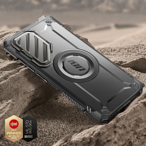 SUPCASE Hard Case til Samsung Galaxy S24 Ultra - Sort - Stødsikker - Kameracover - MagSafe-kompatibel Svart