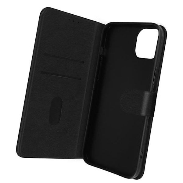 iPhone 14 etui - AVIZAR - Chesterfield - Video Support Funktion - Sort Svart