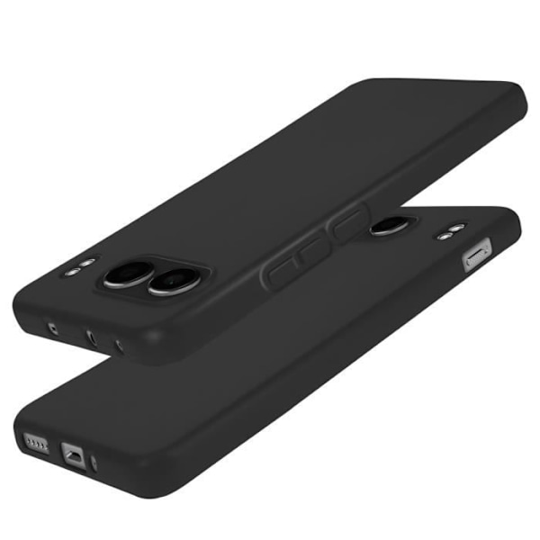 OnePlus Nord 4 Pehmeä Matta Silikoonikuori Musta Svart