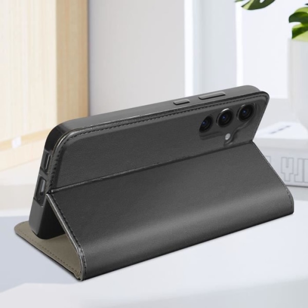 Etui til Samsung Galaxy S24 Plus - AVIZAR - Pungholder Funktion Sort Svart