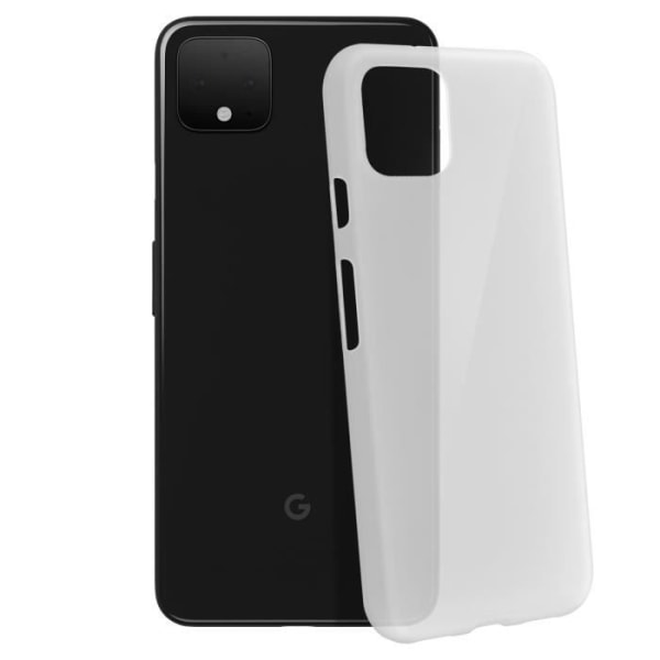 Coque - ADVARSEL - Google Pixel 4 - Silikone Gel Fleksibel - Ultra Fin - Beskyttelse mod Stød og Ridser Vit