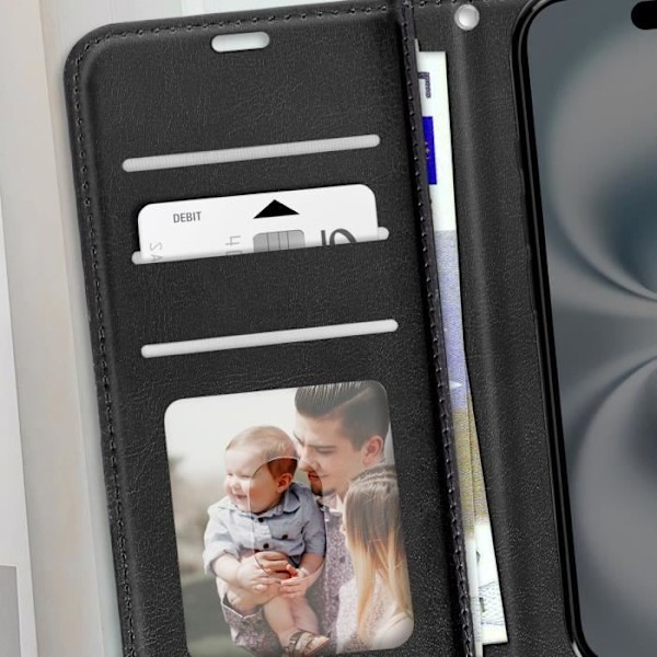 Portmonnäförvar för iPhone 16 Plus med handledsrem Mayaxess Röd Röd