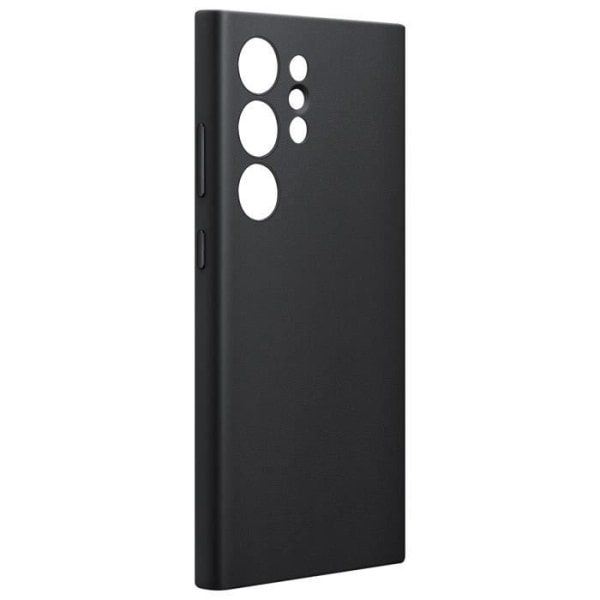 Fodral till Samsung Galaxy S24 Ultra Vegan Läderkamera Skyddad Samsung Black Svart