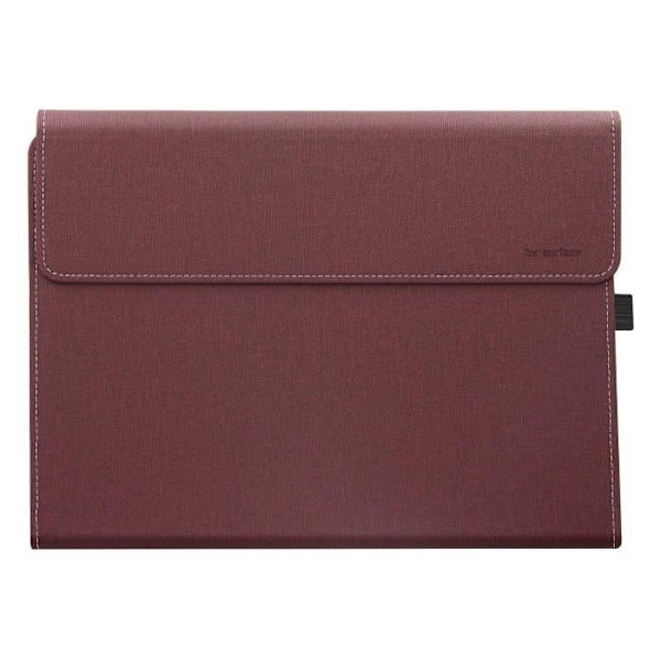 Cover - SafeStand - Microsoft Surface Pro 9 - Rød - Stødsikker beskyttelse - Øko-læder Röd