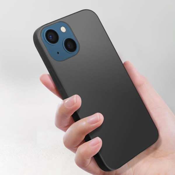 Telefonfodral - AVIZAR - iPhone 13 Mini - Mjuk - Stötskydd - Elegant finish Svart
