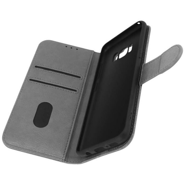 Samsung Galaxy S8 etui - AVIZAR - Pungcover - Videostøttefunktion - Grå grå