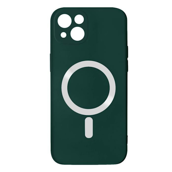 iPhone 14 etui - AVIZAR - Stiv - Mørkegrøn - Magsafe-kompatibel - Soft-touch finish Mörkgrön