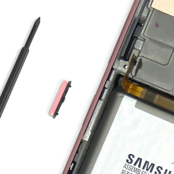 Strömknapp för Samsung Galaxy A51 Rosa Rosa