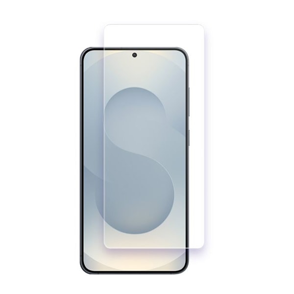 Skyddspaket för Galaxy S25 Plus Fodral i Flexibelt TPU och Härdat Glas 7H Moxie Transparent Vit