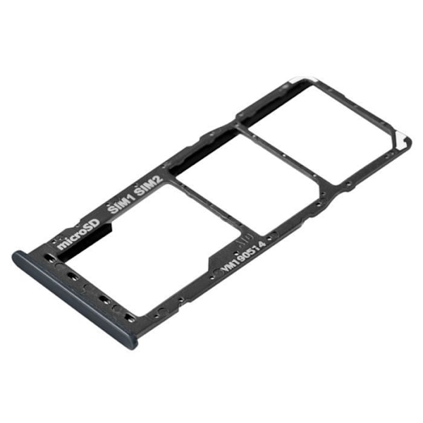 Udskiftning til SIM-kortbakke - Samsung Galaxy A10 - Sort - 2 nano SIM-slots - Micro-SD-kortslot Svart