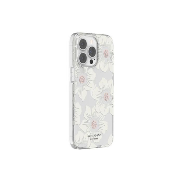 Fodral till Apple iPhone 13 Pro MagSafe Hollyhock Range Hollyhock Print Kate Spade White Vit