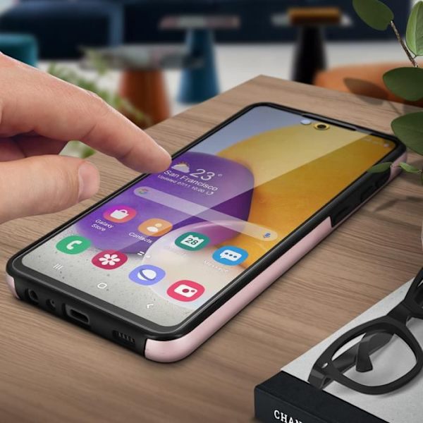 Samsung Galaxy A72 täysi suojakuori - ruusukulta Rosa