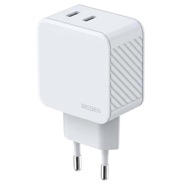 Lader - BIGBEN CONNECTED - BigBen Connected - 45W - 2x USB-C - GaN Hvid Vit