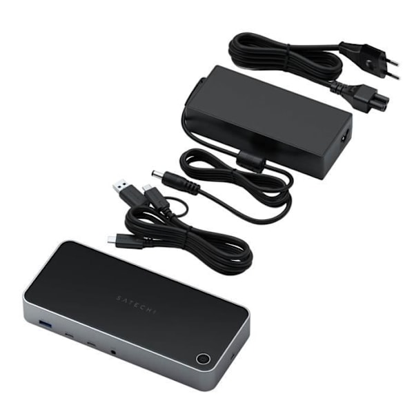 Hub - SATECHI - iMac/MacBook - Tredubbelskärm - 4K-upplösning - USB-C 100W