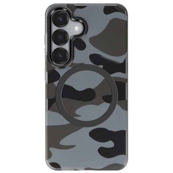Coque MagSafe för Samsung Galaxy S25 F-Protect Forcell Kamouflage Grön