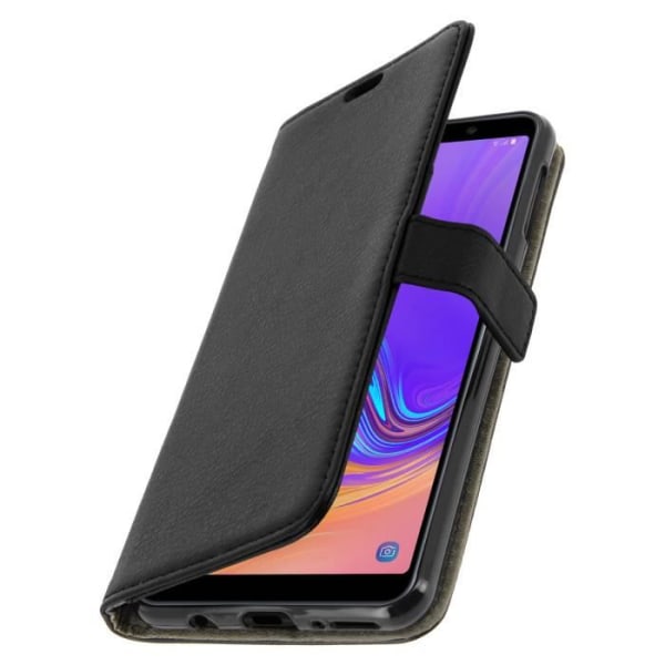 Housse - Samsung - Galaxy A7 2018 - Silikone - Video Støtte - Sort sort