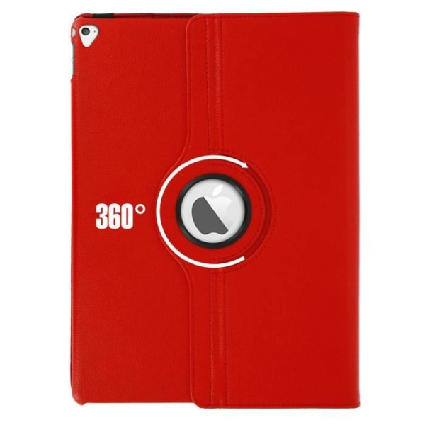 Hus iPad Pro 12.9 - AVIZAR - Flerpositionsetui - Ekologisk läder - 360° Stöd - Röd Röd