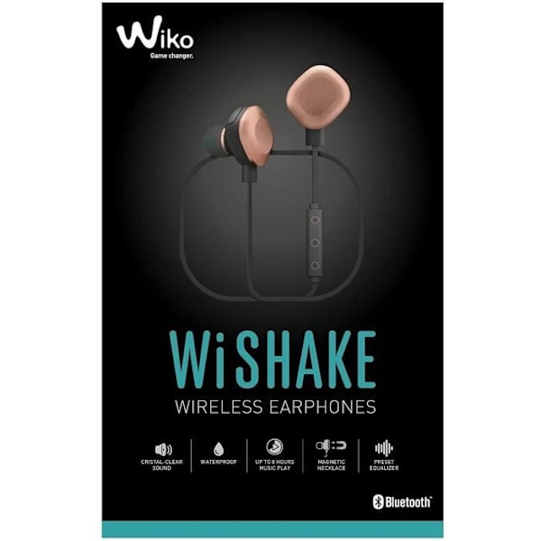 Wiko Wishake Bluetooth-hörlurar med Mic Black/Copper koppar svart