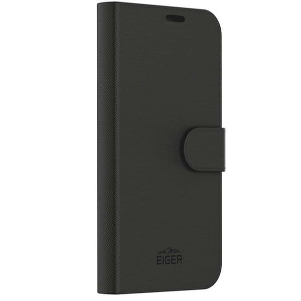 Folio Ställ - EIGER - iPhone 16 - Magnetisk - Förstärkt - 3 kortfack Svart
