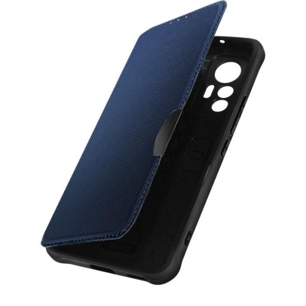 Etui til Xiaomi 12 Lite - AVIZAR - Razor Book Series - Kortholder - Forstærkede hjørner - Blå Blå