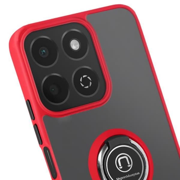 Coque - AVIZAR - Honor 200 Smart - Metallisk - Stødabsorberende - Rød Röd