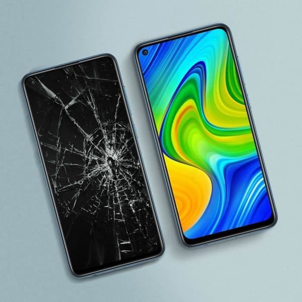 Komplet modul - Xiaomi - Redmi Note 9 - LCD-skærm - Touch panel - Sort Svart