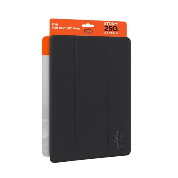 Folio Magnetiskt Fodral för iPad A14 / A16 Bionic med Stylusfack Eiger Svart Svart