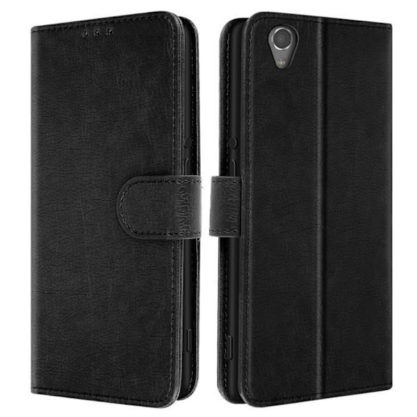 Etui til Sony Xperia XA Klap Brieftaske og Videostøtte Sort Svart