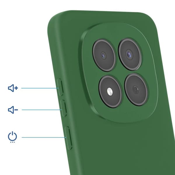 Coque Soft-Touch til Redmi Note 15 Pro 5G i skridsikkert silikone, fyrgrøn Grön