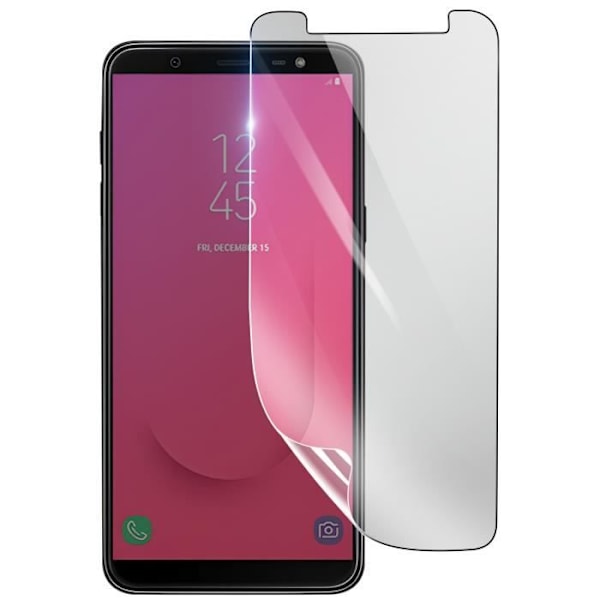 Näytönsuoja - 3MK - Samsung Galaxy J8 2018 - Iskunkestävä Hydrogeeli - Läpinäkyvä - Naarmuuntumaton Transparent