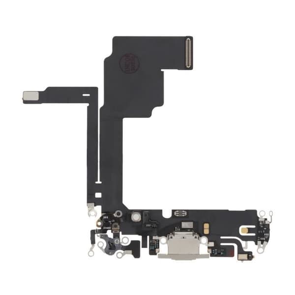 Laddningskontakt för Apple iPhone 15 Pro - AVIZAR - Grå - USB C-port - Mikrofon Grå